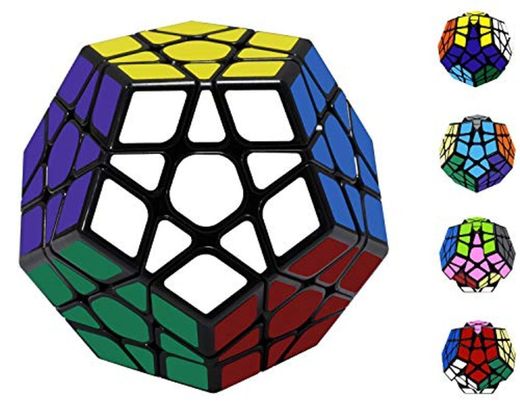 Maomaoyu Megaminx 3x5 Dodecaedro Speed Cube Cubo Magico（Negro）