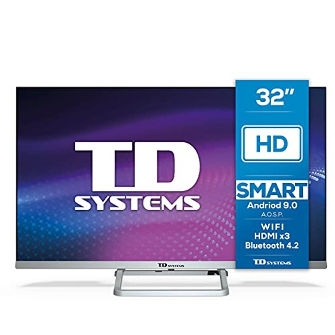 Producto Televisiones Smart TV 32 Pulgadas Android 9.0 y HBBTV, 800 PCI Hz,