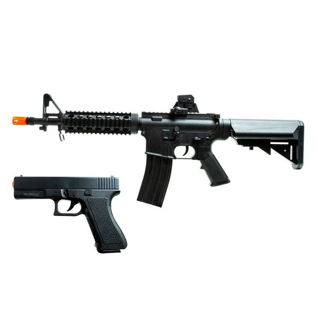 Fashion Airsoft M4A1 Spring + Pistola Glock GK-V307 Vigor