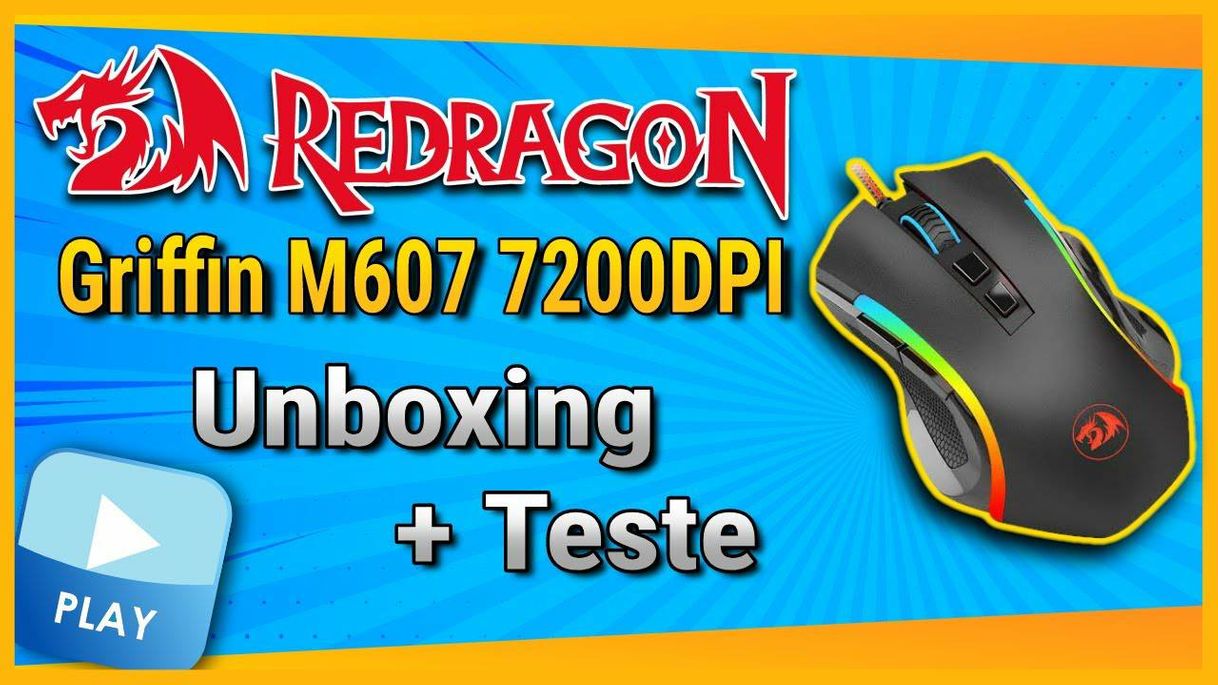 Fashion Unboxing + teste mouse Redragon Griffin M607 7200dpi