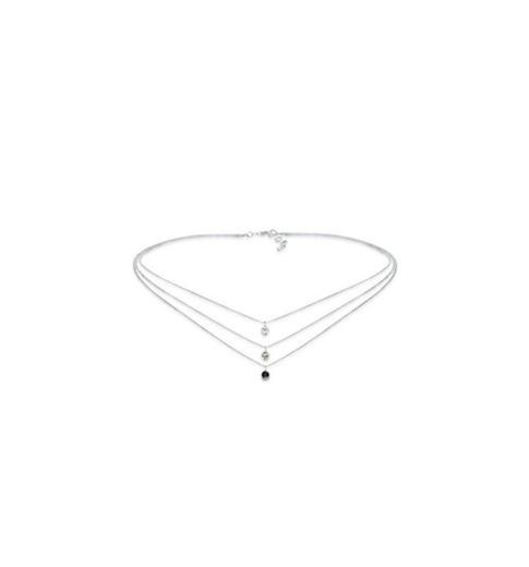 Elli Collares Capa de gargantilla para damas con cristales de Swarovski® en plata esterlina 925