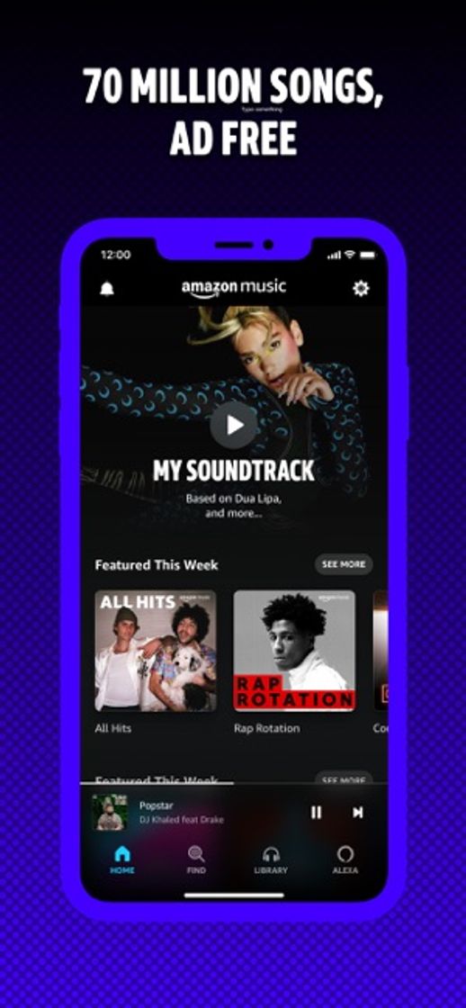 App Amazon Music: Songs & Podcasts