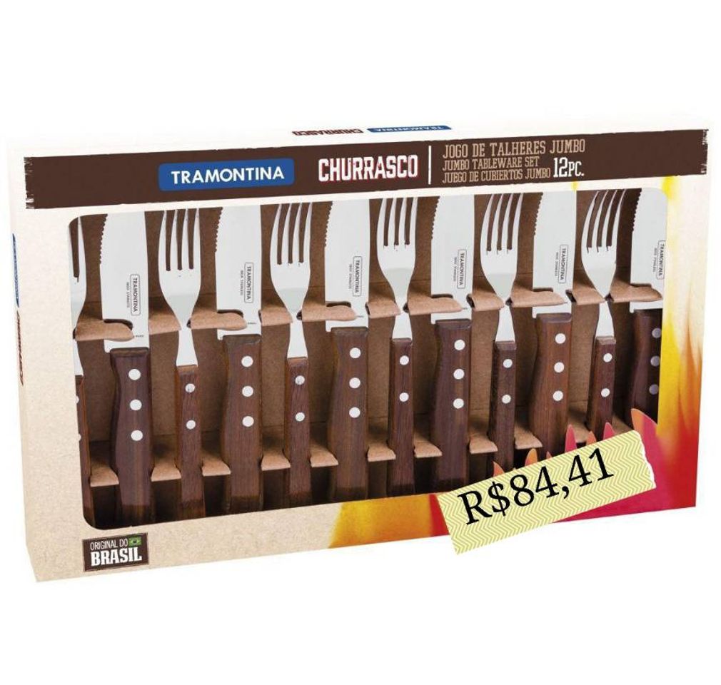 Fashion Jogo para Churrasco Jumbo 12 Peças Tramontina