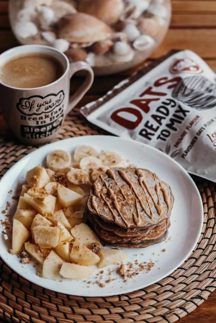 Panquecas com Aveia de Brownie