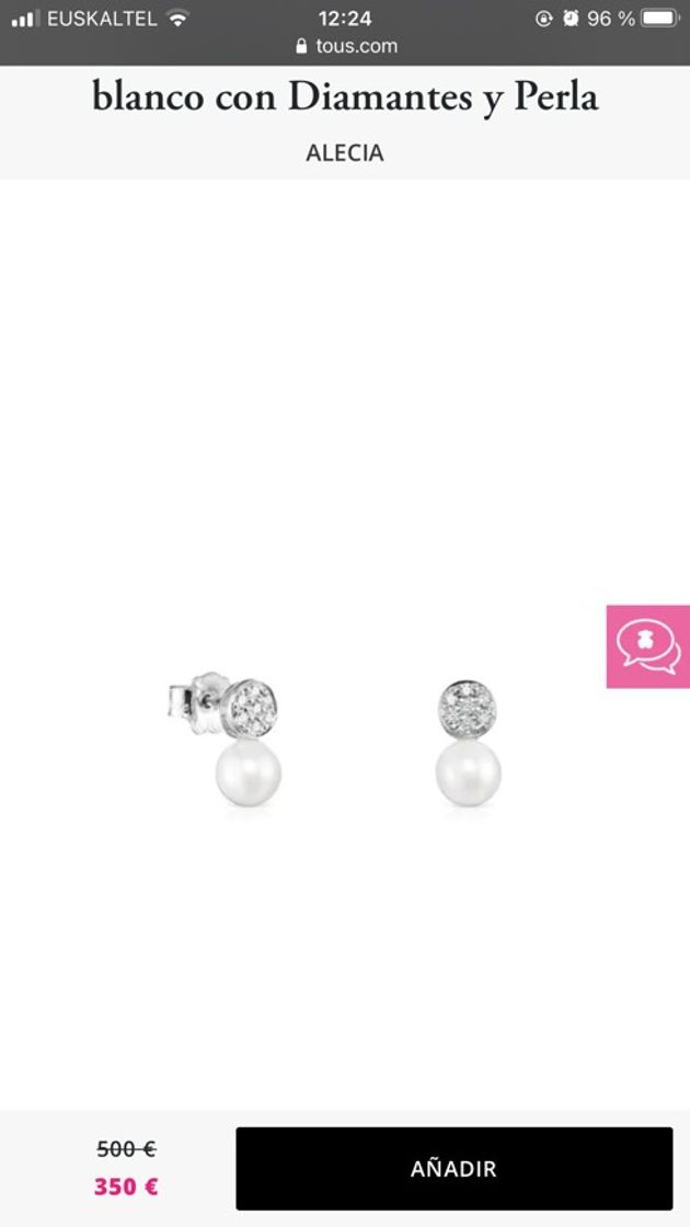 Fashion Pendientes Alecia de Oro blanco con Diamantes y Perla | TOUS