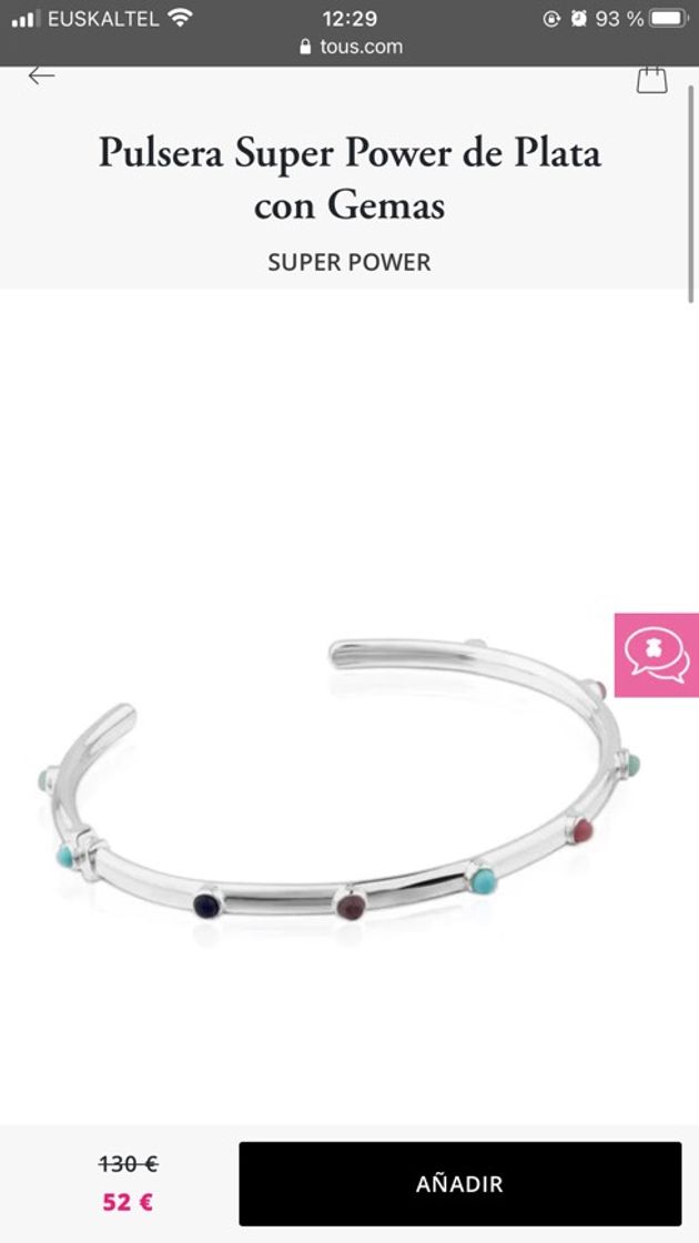 Fashion Pulsera Super Power de Plata con Gemas | TOUS