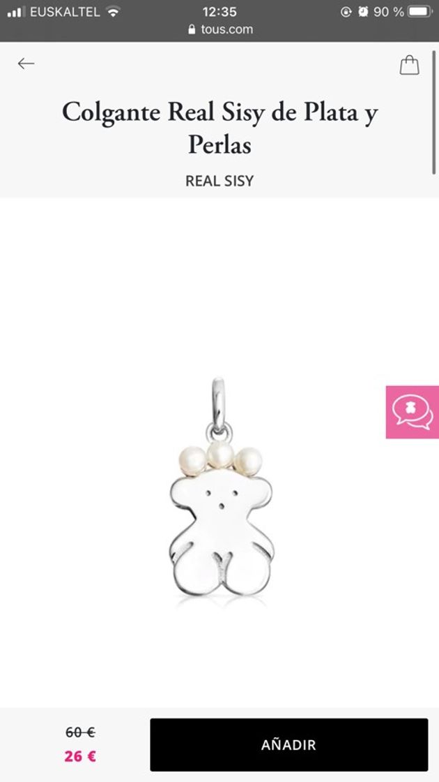 Fashion Colgante Real Sisy de Plata y Perlas | TOUS