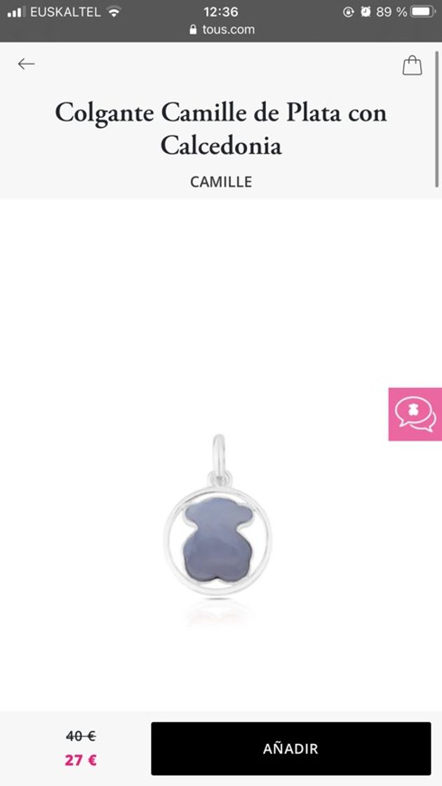 Fashion Colgante Camille de Plata con Calcedonia | TOUS