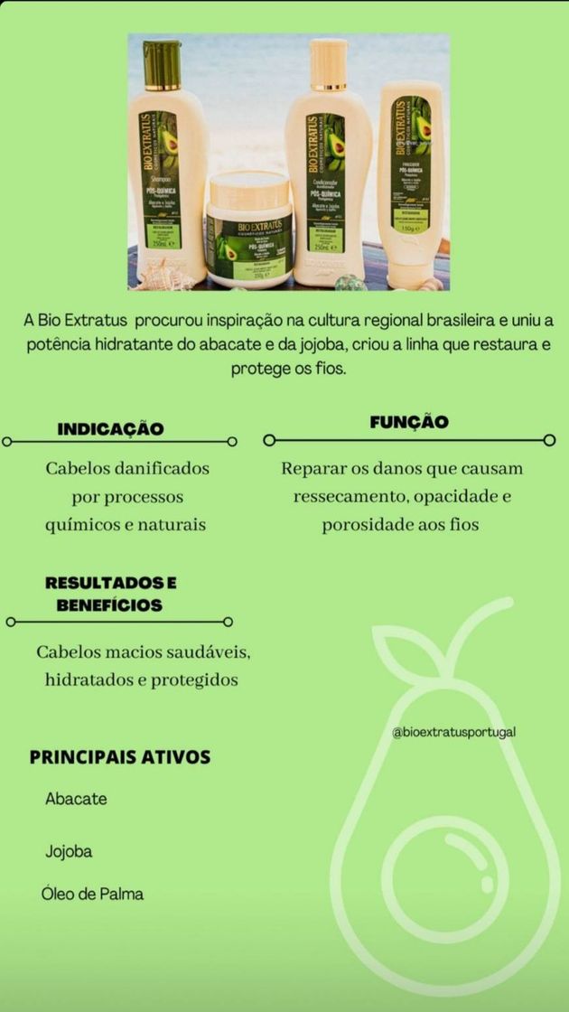 Moda Pós-química abacate