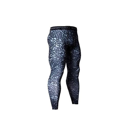 Ducomi Pantalones Deportivos de Compresión - Pantalones de Yoga Estirables para Hombres