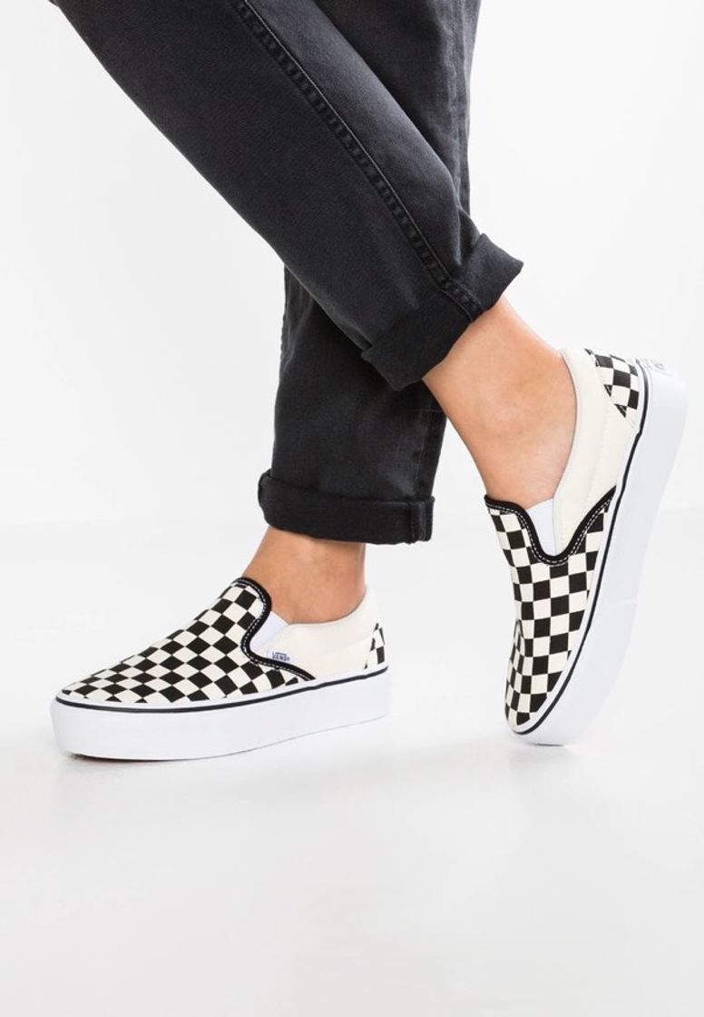 Social Vans Classic Slip-on Platform, Zapatillas sin Cordones Mujer, Negro