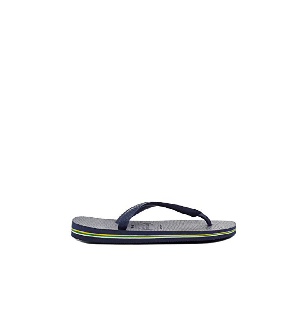 Moda Havaianas Brasil Logo Chanclas Unisex adulto, Azul