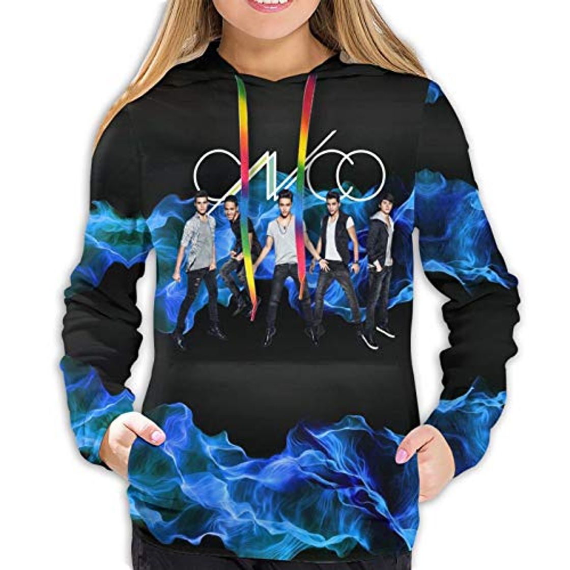 Fashion Actuallyhome Sudadera con Capucha para Mujer Pullover con Estampado Completo Cool Cnco Jersey con Estampado 3D para niña Sudaderas activas con Bolsillos Suéteres