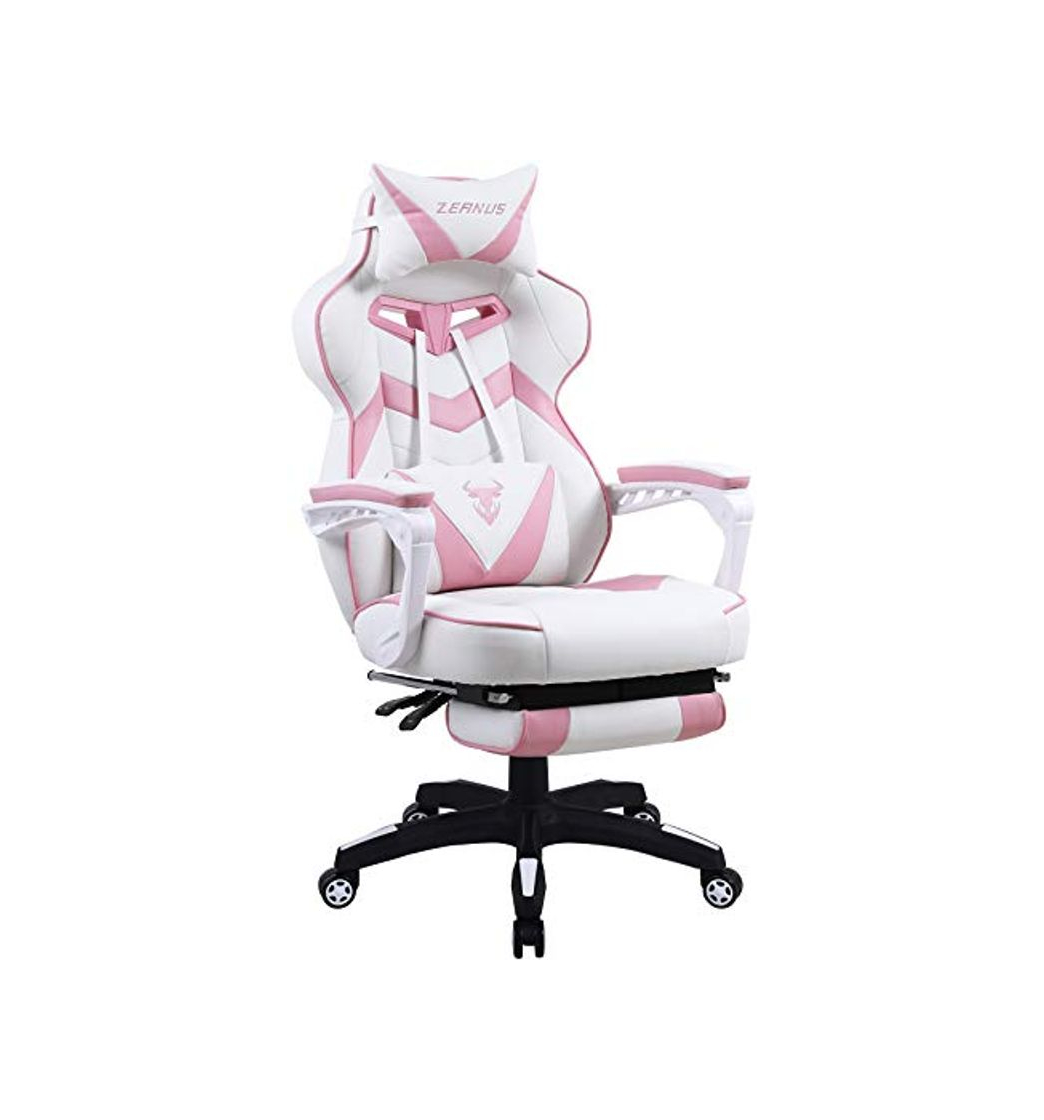 Productos Zeanus Rosado Ergonómica Silla Gaming