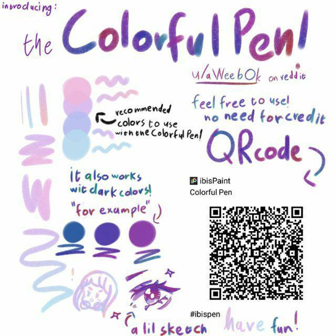 Fashion Colorful pen.