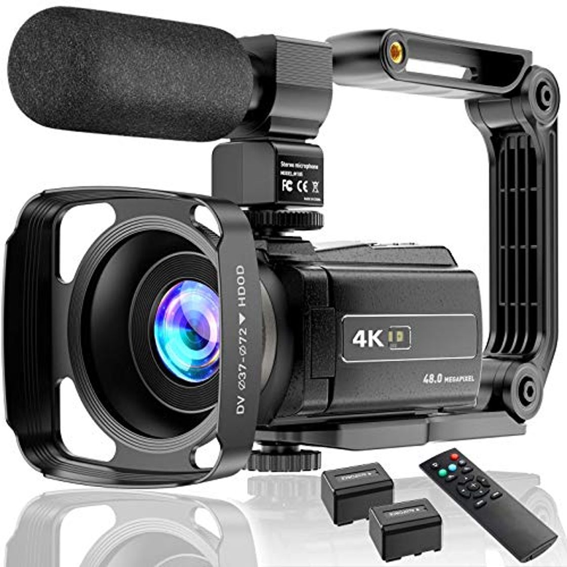 Electronics Cámara de Video 4K Videocámara UHD 48MP 60FPS Wi-Fi IR Visión Nocturna