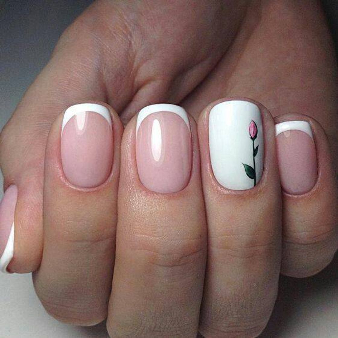 Moda Unhas rosinha