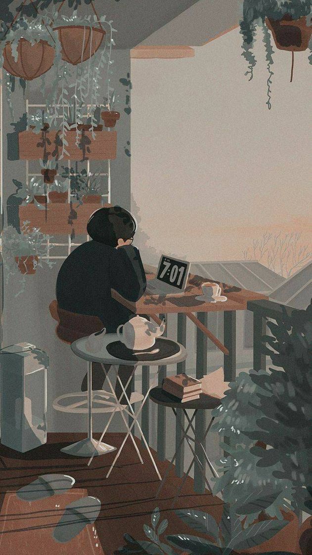 Wallpaper lofi study 🪐⚡