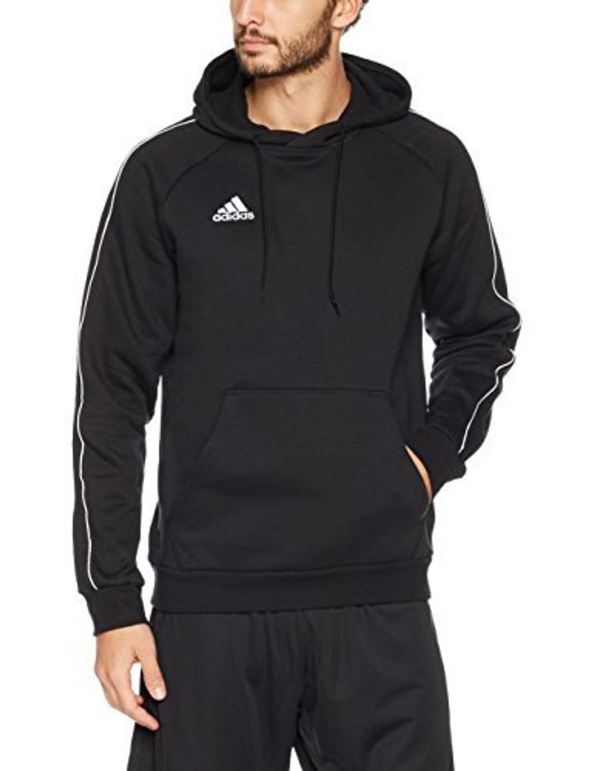 Social adidas Core18 Hoody Sudadera con Capucha, Hombre, Negro