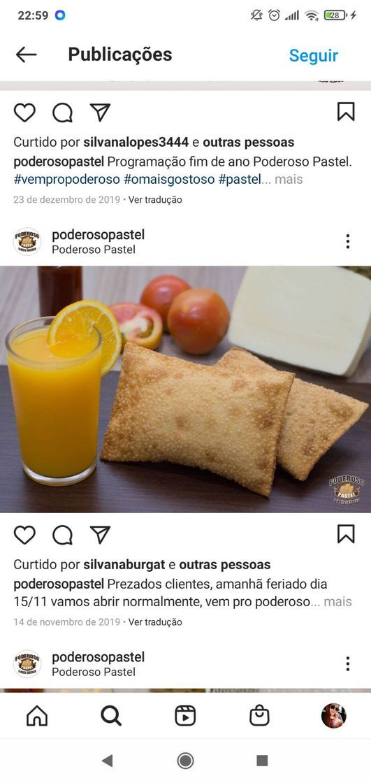 Restaurantes Poderoso Pastel