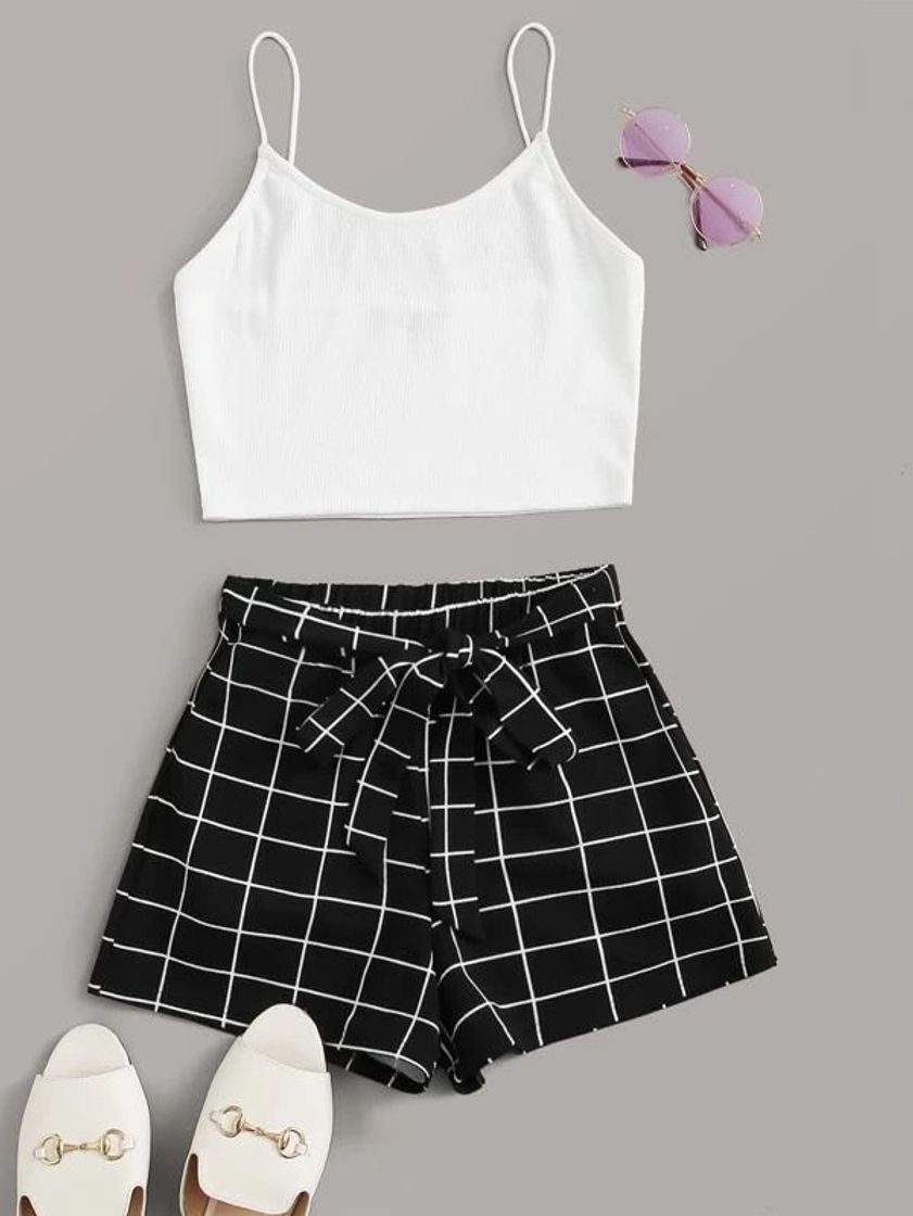 Moda Conjunto top e short 