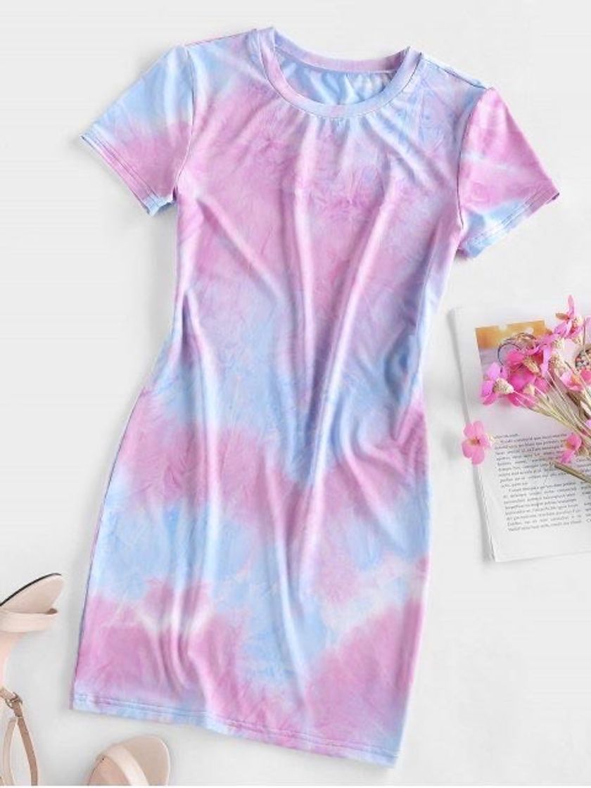 Fashion Vestido tie dye 💗💙