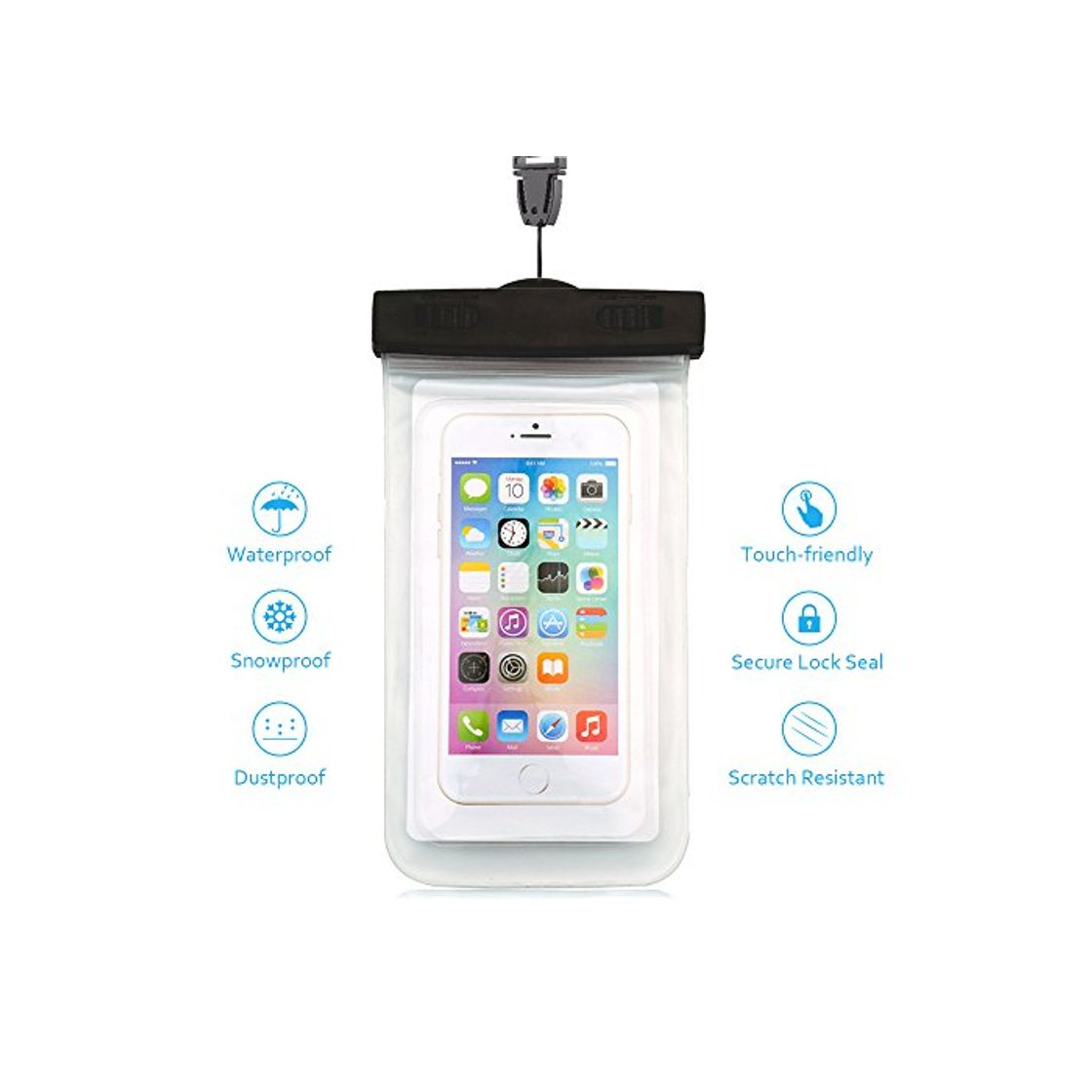 Moda Funda Impermeable MóVil - 5.5 Pulgadas Waterproof Case Universal Caja del TeléFono