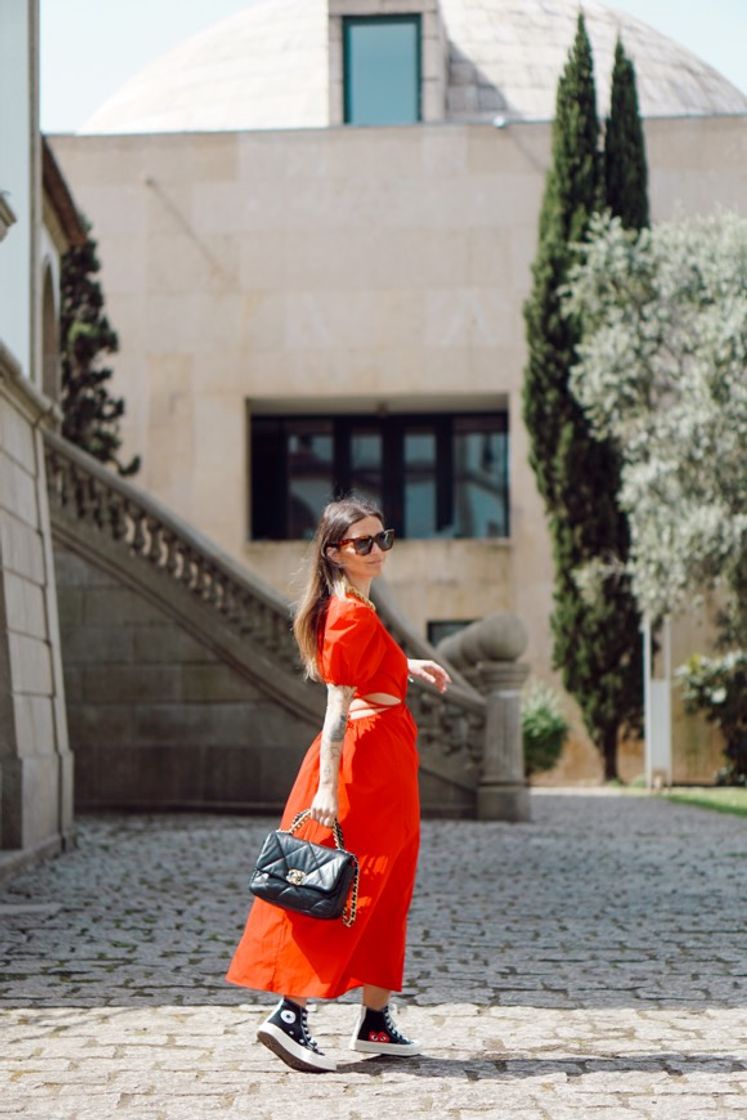 Fashion Vestido vermelho 