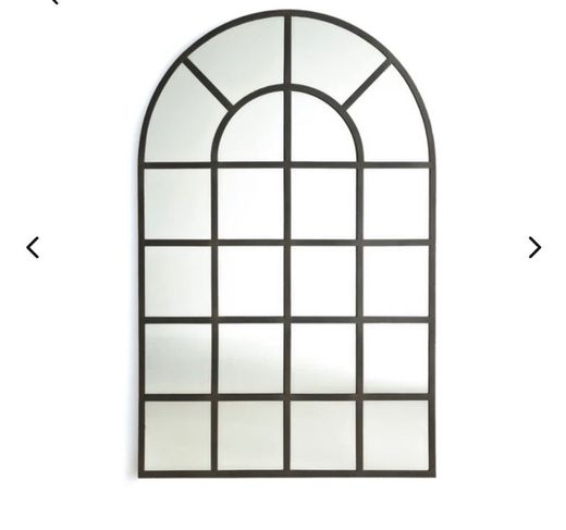 Espelho industrial em forma de janela, alt. 170 cm, lenaig metal ...