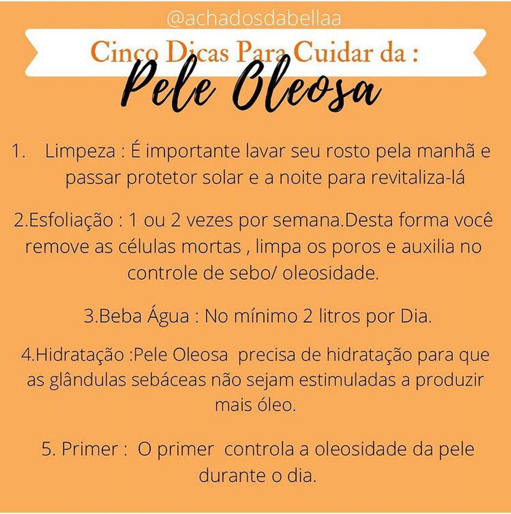 Moda Pele oleosa 