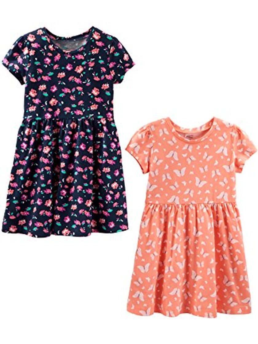 Moda Simple Joys by Carter's 2-Pack Short-Sleeve and Sleeveless Dress Sets Vestido informal,