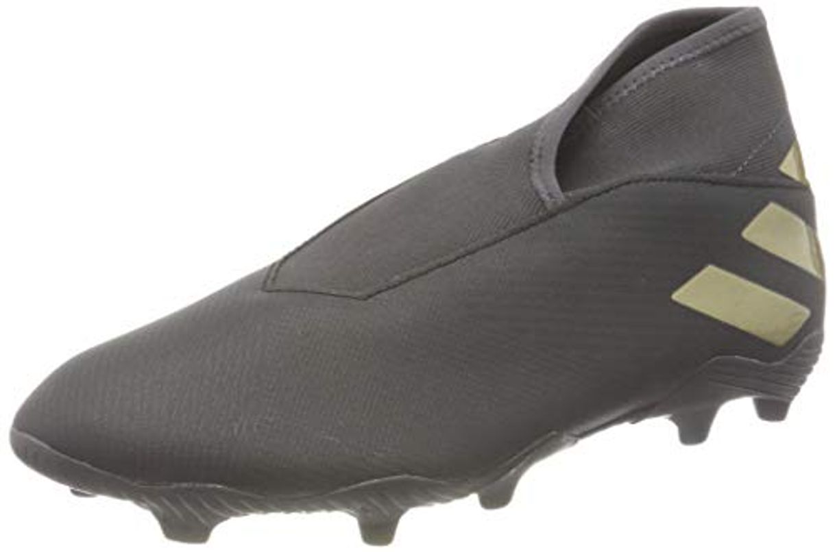 Moda adidas Nemeziz 19.3 LL FG, Bota de fútbol, Core Black-Gold Metallic-Utility Black,