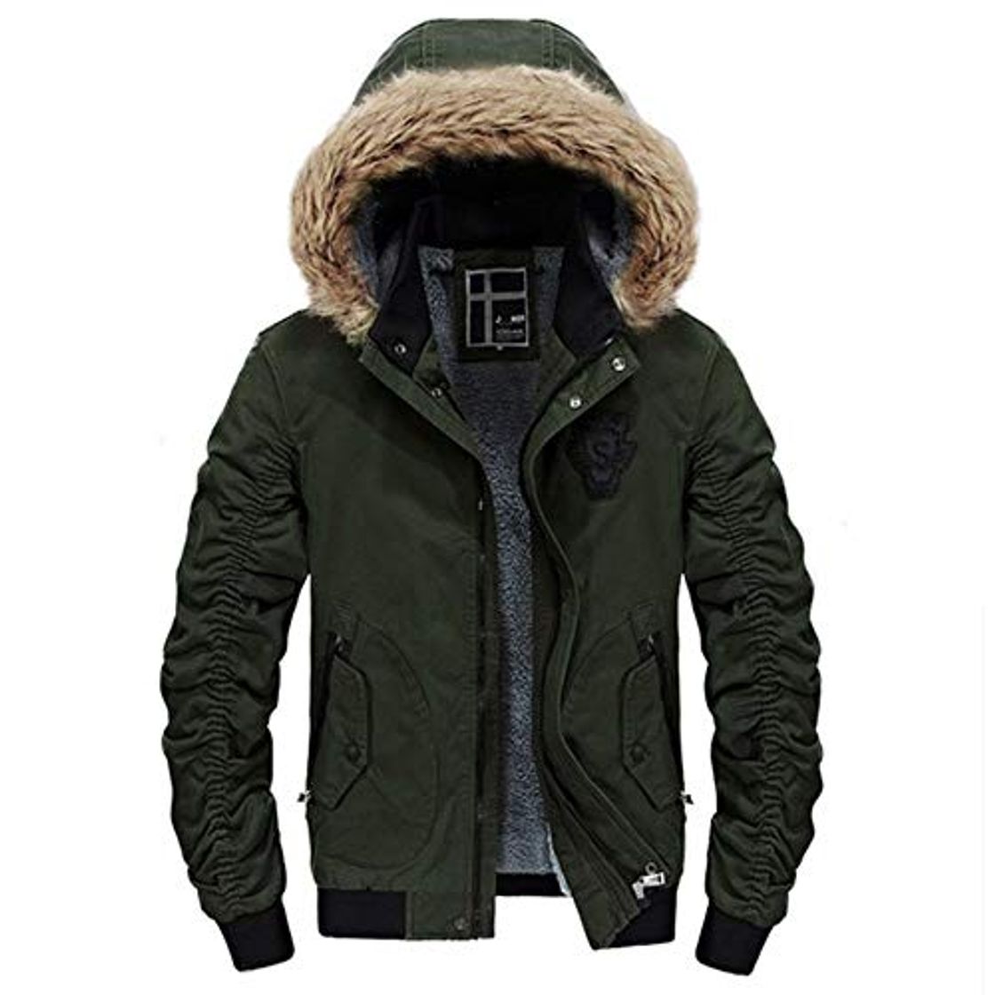 Fashion FHKGCD Chaquetas De Invierno para Hombre Abrigo De Lana Gruesa Abrigo Cálido