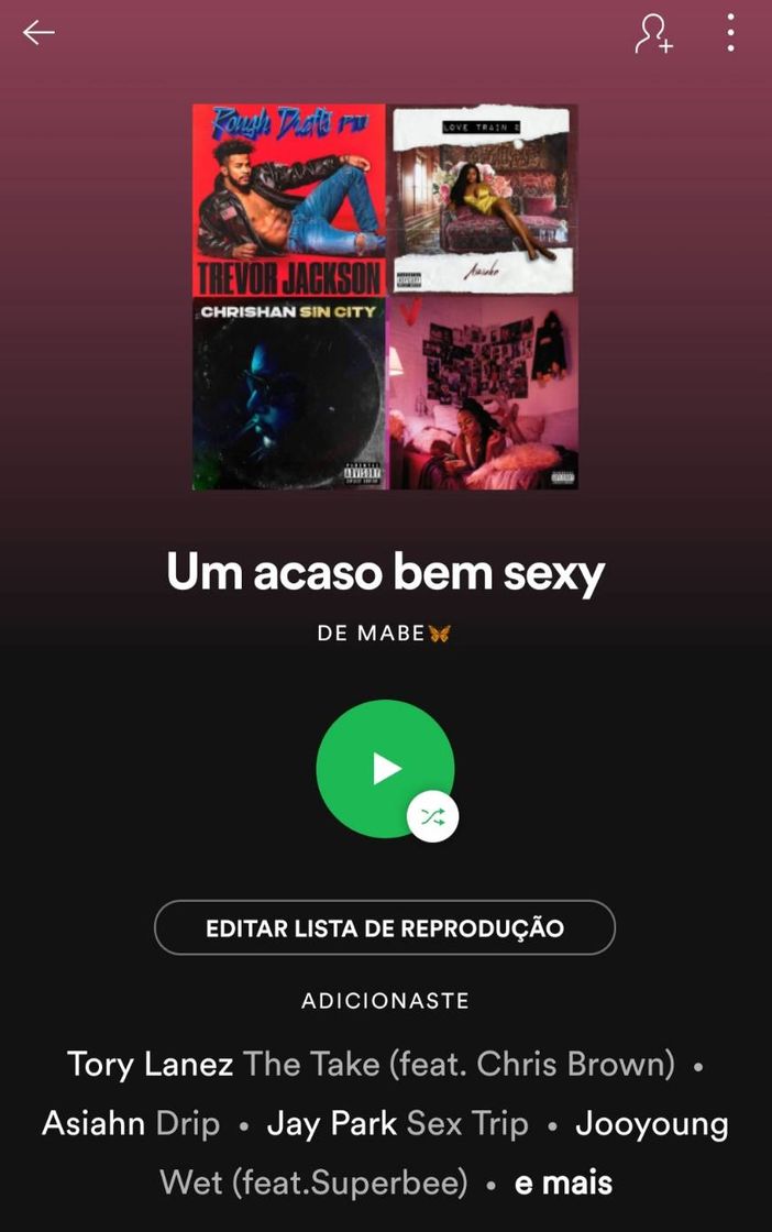 Moda Minha playlist da fanfic 