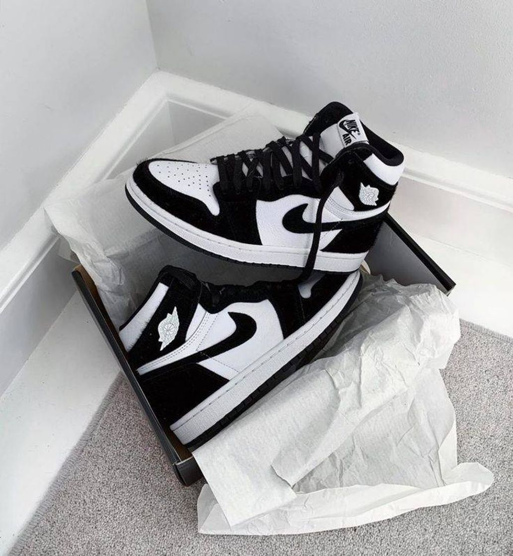 Moda Air Jordan 1 mid preto e branco 🖤🤍