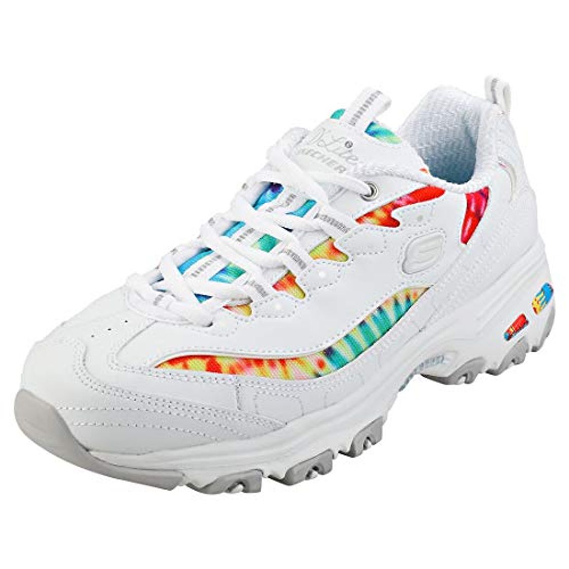 Lugar Skechers D'lites-Summer Fiesta, Zapatillas para Mujer, Blanco