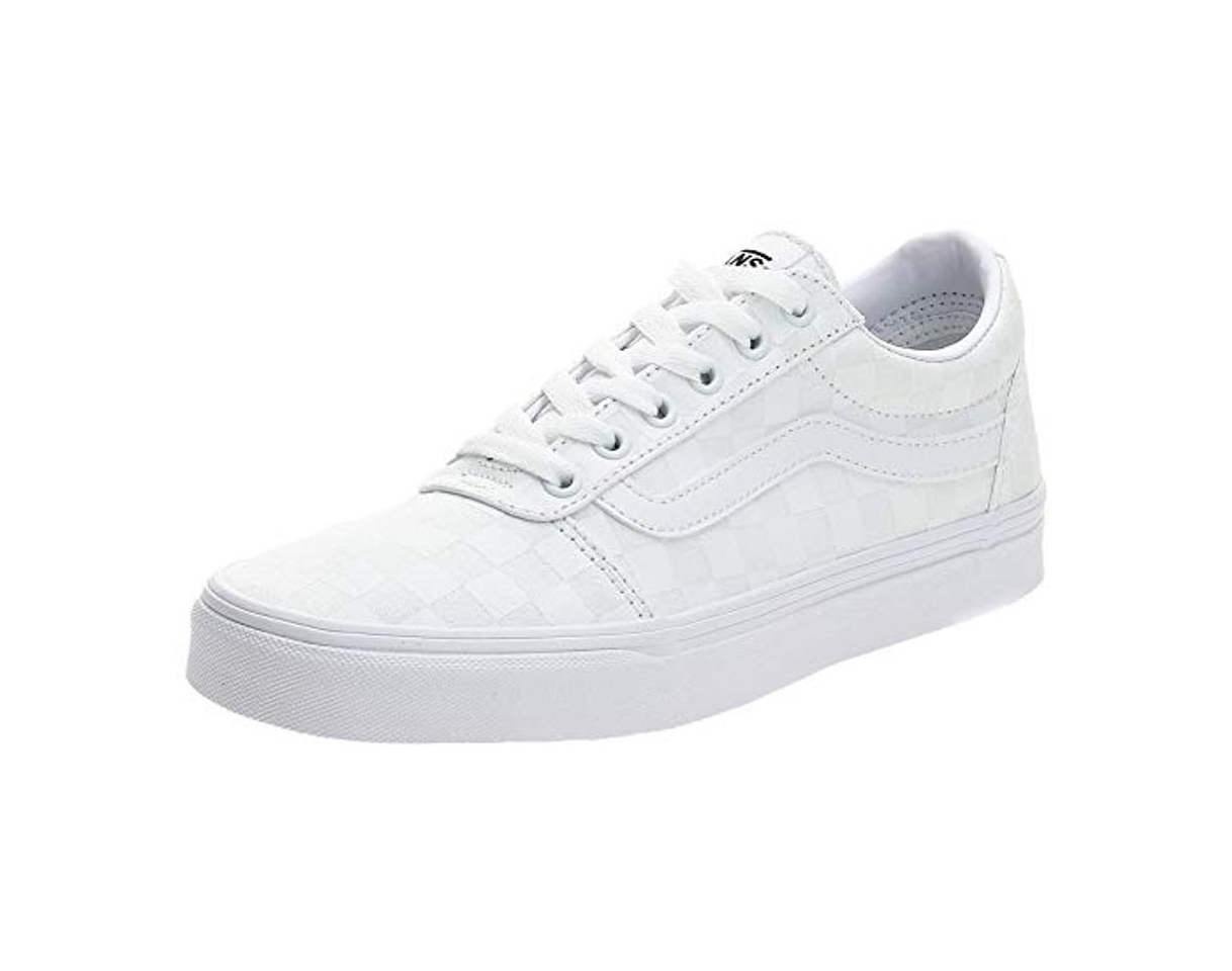 Moda Vans Ward Canvas, Sneaker Mujer, Blanco