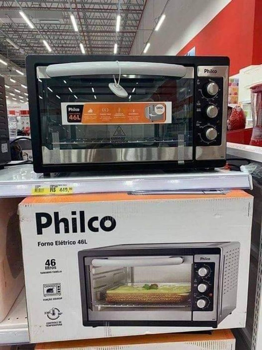 Fashion Forno Elétrico 46l preto/prata 110v Philco 