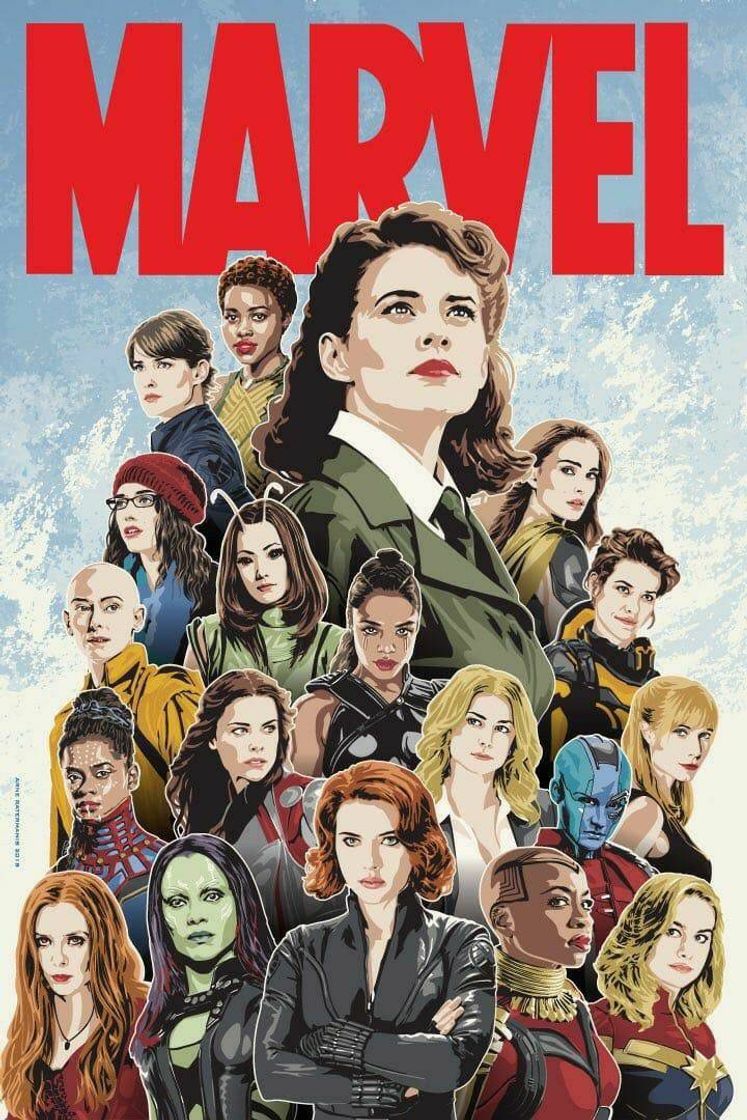 Moda Quadro mulheres da Marvel