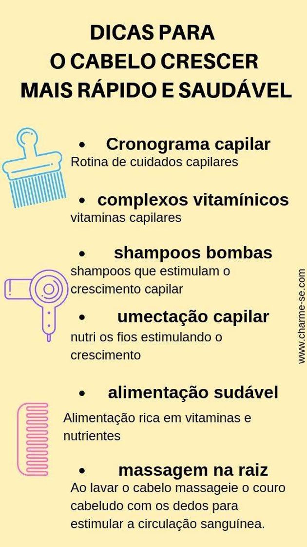 Fashion Dicas para o cabelo crescer rápido e saudável