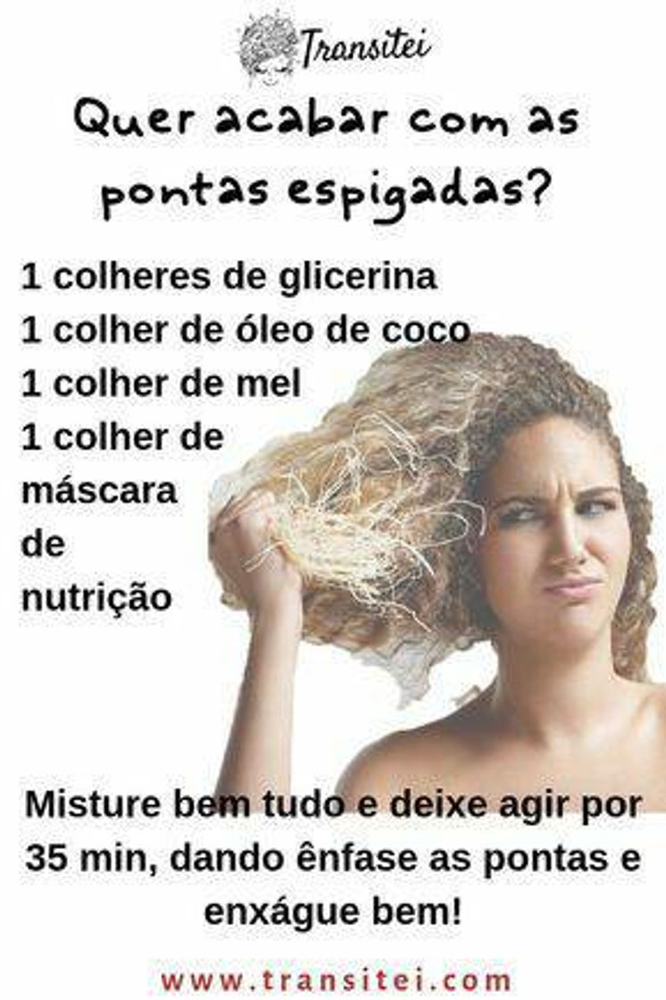 Moda Hidratação caseira pra pontas espigadas