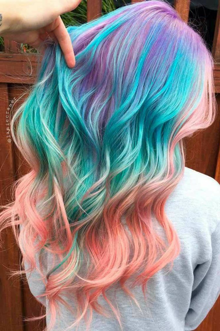 Fashion Rainbow hair