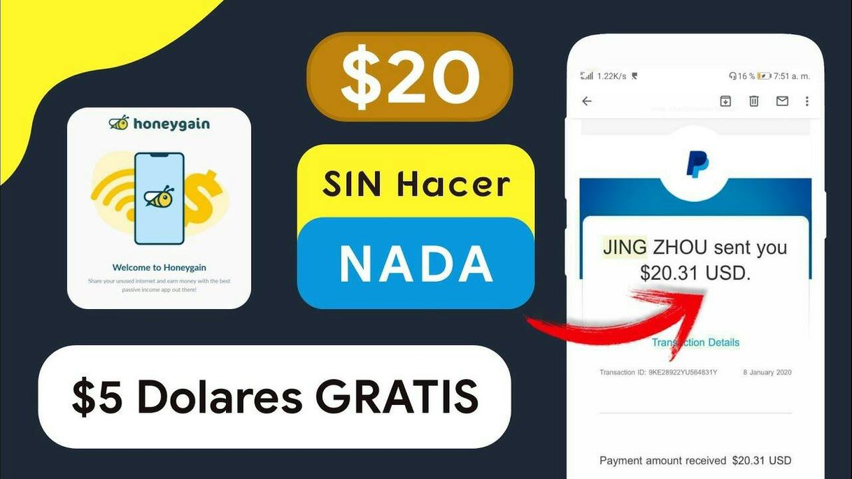 App Honeygain ! App para ganar dinero sin hacer nada