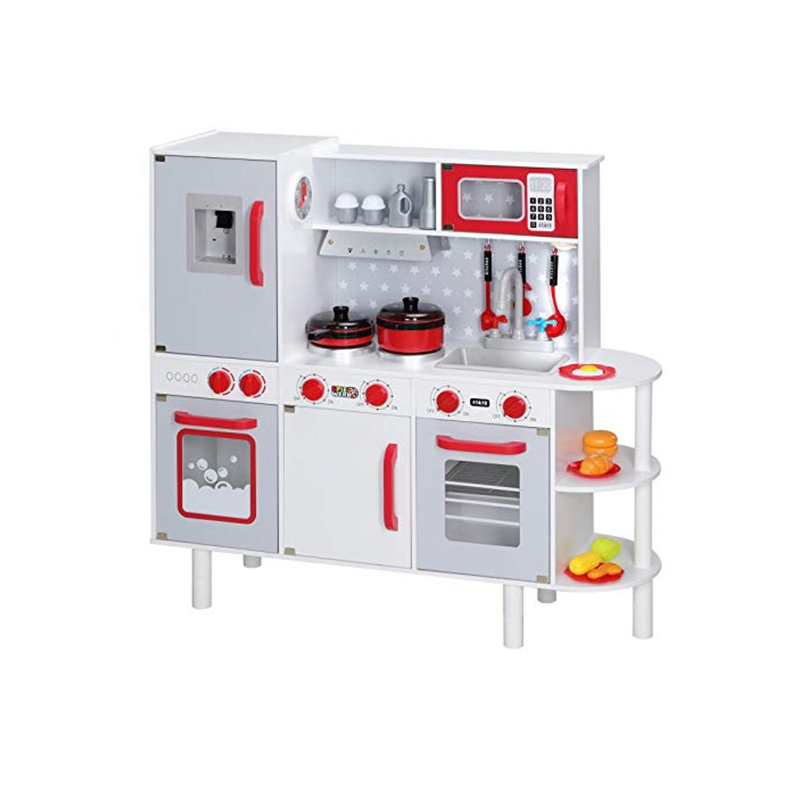 Producto Spielwerk Cocinita Junior Chef Cocina de Madera Juguete para niños 38 Accesorios