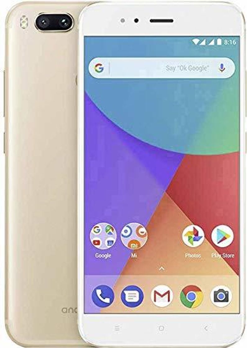 Electrónica Xiaomi Mi A1 SIM Doble 4G 32GB Oro, Blanco - Smartphone