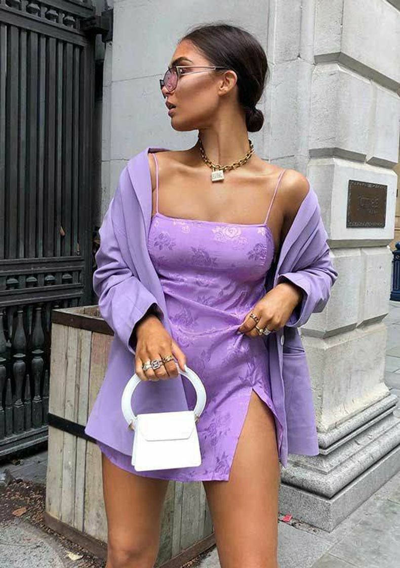 Moda Vestido lindo roxo