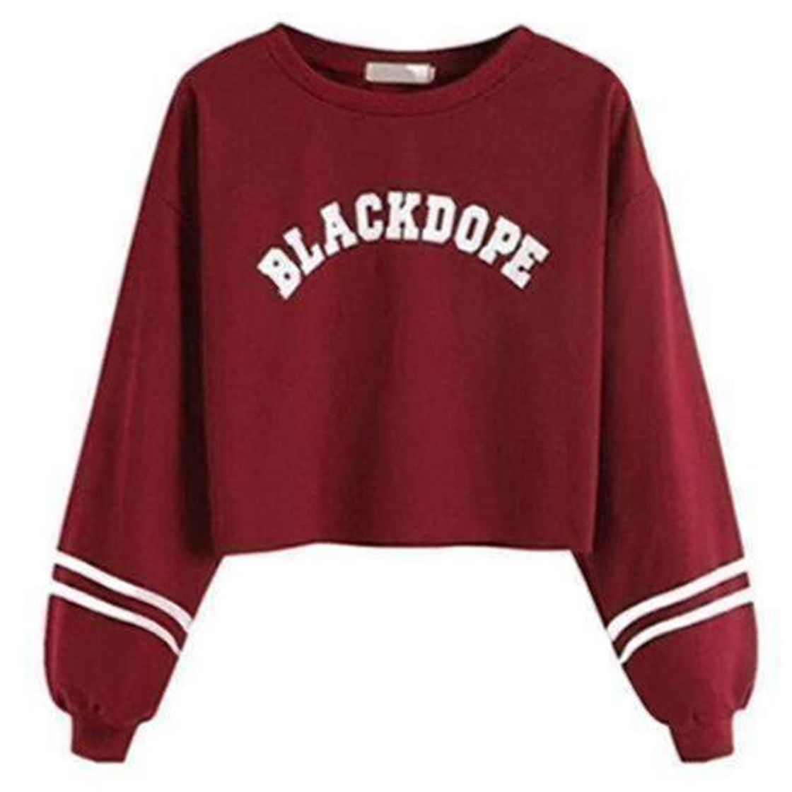 Moda Mujer Sudaderas Cortas, Venmo 2017 Otoño BLACKDOPE Impresión Manga Larga Blusa Tops