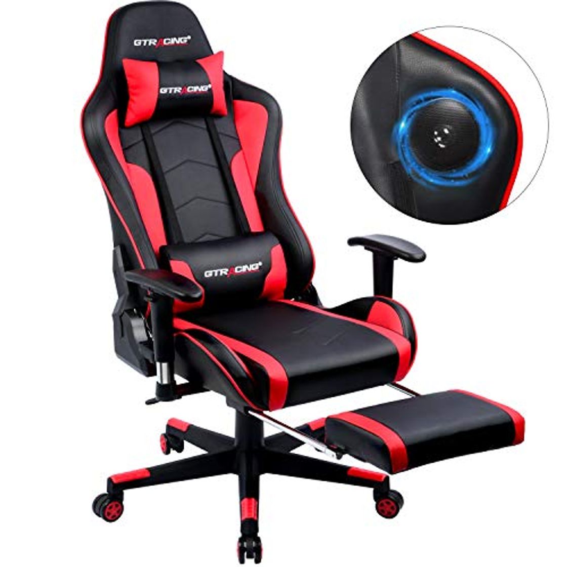 Products GTPLAYER Silla Gaming con Reposapies Escritorio Oficina Gamer Ordenador Despacho Juvenil Silla Ergonomica Reposabrazos Ajustables