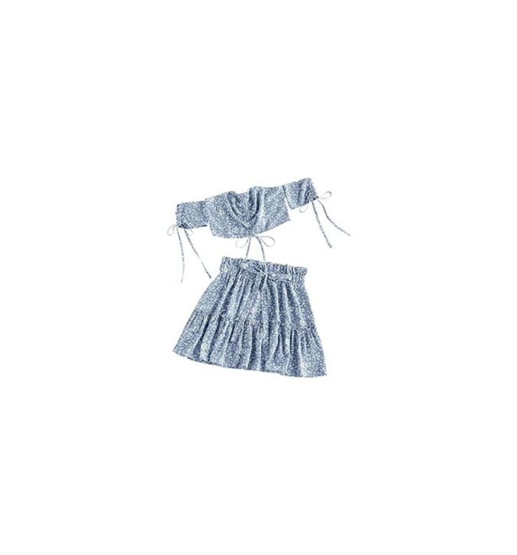 Social ZAFUL Vestido para mujer con volantes ahumados