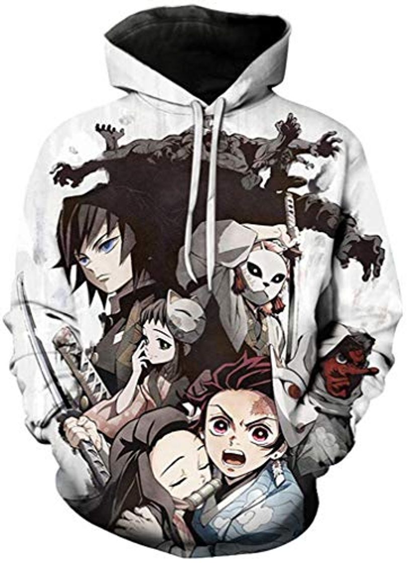 Moda PANOZON Sudadera Demon Slayer para Mujer Chaqueta de Anime Impresa 3D Jersey